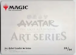 MTG Jet Rebel Leader Art Card Gold Stamped NM Avatar The Last Airbender Magic 26 - Image 2