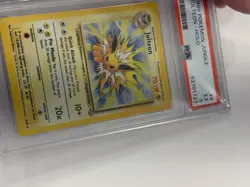Pokemon TCG Jolteon Jungle 4/64 Holo Unlimited Holo Rare PSA 5 Graded Card - Image 3