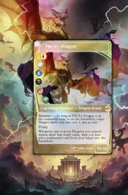 The Ur-Dragon DRAGON TRIBAL Magic MTG Strong Custom Commander Deck EDH - Image 1