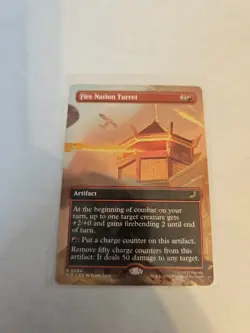 Fire Nation Turret Borderless MTG Avatar: TLA Eternal-Legal Nm/M - Image 1