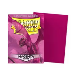 Dragon Shield Matte Magenta Sleeves 100ct - Standard Size - MTG Pokemon TCG - Image 1