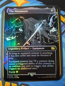 The Masamune R 0353 Borderless Foil | Final Fantasy MTG - Image 1