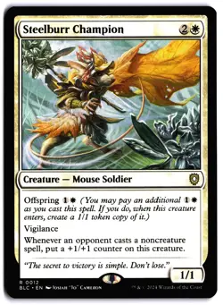 Steelburr Champion NM BLC Commander: Bloomburrow MTG - Image 1