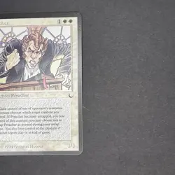 1994 MTG Preacher – The Dark – Black Border NM Unplayed – Quinton Hoover Art Vin - Image 5