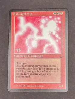 1994 MTG Ball Lightning- Quinton Hoover-NM Unplayed Vintage Creature - Image 1