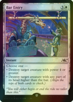 MTG Bar Entry Foil ** Unfinity ** English (NM) - Image 1