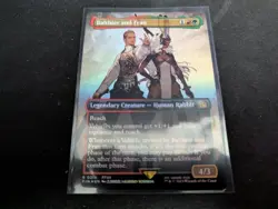 MTG Magic the Gathering FOIL Balthier and Fran Borderless FIN! - Image 1
