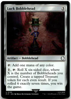 MTG Luck Bobblehead U Universes Beyond: Fallout 135 LP - Image 1