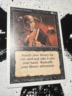 Magic the Gathering Revised Edition Demonic Tutor Sorcery Near Mint - Image 3