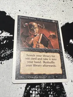 Magic the Gathering Revised Edition Demonic Tutor Sorcery Near Mint - Image 4