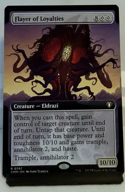 Magic The Gathering Flayer of Loyalties (Extended Art) - Commander Masters (CMM) - Image 1