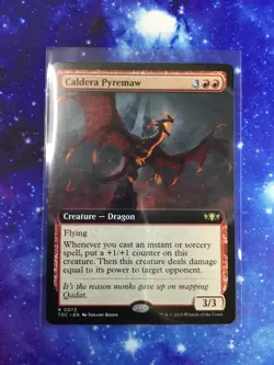 Caldera Pyremaw - Extended Art - Tarkir Dragonstorm - TDC R 0073 - Image 1