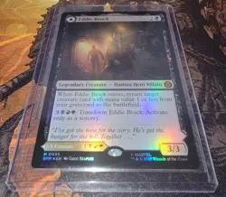 Eddie Brock 0055 FOIL Marvel's Spider-Man Magic the Gathering MTG - Image 1