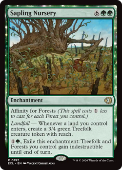 Sapling Nursery (FOIL) x1 - MTG Lorwyn Eclipsed ECL #192 - Image 1