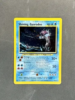 Pokemon Neo Revelation Double Holo Error Shining Gyarados MP/HP - Image 1