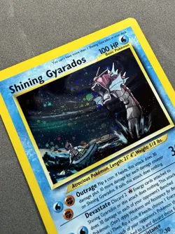 Pokemon Neo Revelation Double Holo Error Shining Gyarados MP/HP - Image 2