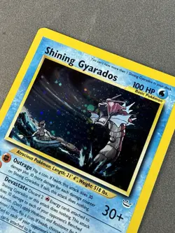 Pokemon Neo Revelation Double Holo Error Shining Gyarados MP/HP - Image 3
