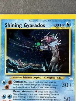 Pokemon Neo Revelation Double Holo Error Shining Gyarados MP/HP - Image 4
