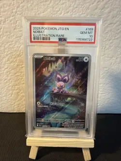 Pokemon Noibat 169/159 Illustration Rare Holo Sv09 Journey Together PSA 10 EN - Image 1