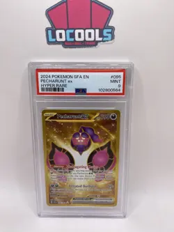 2024 POKEMON SFA EN SHROUDED FABLE 095 PECHARUNT EX HYPER PSA 9 Mint - Image 1
