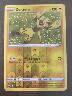 Zeraora 052/159 SWSH: Crown Zenith Reverse Holo Pokemon TCG NM - Image 1