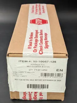 $1500 Case RIP- Pokemon Mega Evolution Base Set ME01 1 Booster Box per auction - Image 1