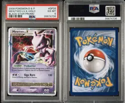 Pokemon TCG Mewtwo LV.X Black Star Promo DP28 Holo PSA 6 - Image 3