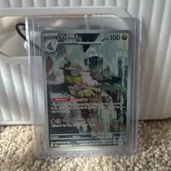 Pokemon TCG Fraxure 077/064 Shrouded Fable Illustration - Image 1