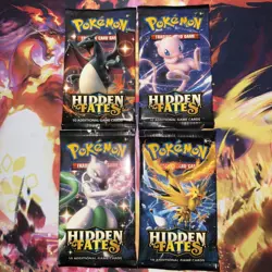 Pokemon Hidden Fates Booster Pack Complete Set - Image 1
