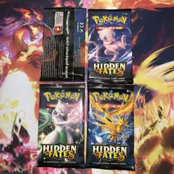 Pokemon Hidden Fates Booster Pack Complete Set - Image 2