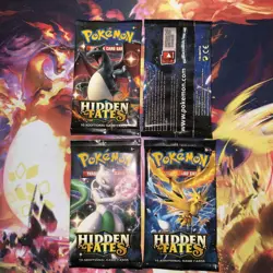 Pokemon Hidden Fates Booster Pack Complete Set - Image 3