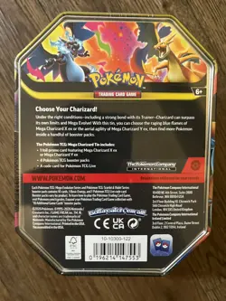 POKEMON TCG - MEGA CHARIZARD Y EX TIN - NEW & SEALED, UK. 2026, 4x BOOSTER PACKS - Image 2