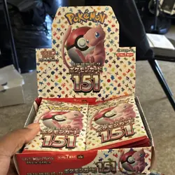 Pokemon 151 Japanese Booster Box Mew 2023 TCG sv2a - Image 1