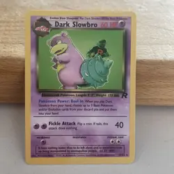 Pokemon TCG Dark Slowbro 29/82 Rare Team Rocket Non Holo WOTC vintage - Image 5