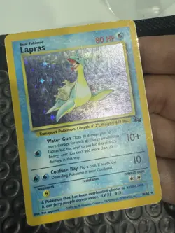 Lapras Fossil Holo 10/62 WOTC Vintage Pokemon HP/DMG - Image 2