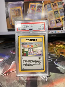 2001 Pokemon Black Star Promo Pokemon Center-N.Y. #40 NM-MT PSA 8 - Image 1