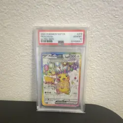 Pokemon Pikachu ex Ultra Rare Holo EX SSP EN #219 PSA 10 2024 - Image 1