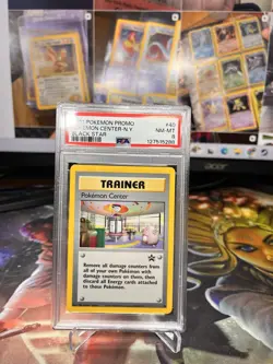 2001 Pokemon Black Star Promo Pokemon Center-N.Y. #40 NM-MT PSA 8 - Image 1