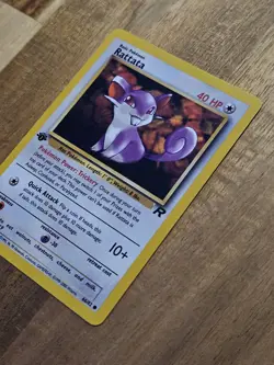 Rattata 1st Edition - NEAR MINT - Team Rocket 66/82 - Pokemon TCG WOTC 2000 - Image 4
