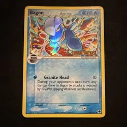 Pokemon Bagon 43/101 Dragon Frontiers Delta Species 40HP 2006 Reverse Holo - Image 1