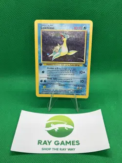 Lapras (Lokhlass) 10/62 1st Edition Holo Rare French Pokemon Fossil Set WOTC DMG - Image 1
