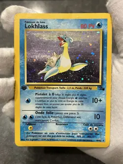 Lapras (Lokhlass) 10/62 1st Edition Holo Rare French Pokemon Fossil Set WOTC DMG - Image 3