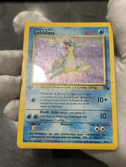 Lapras (Lokhlass) 10/62 1st Edition Holo Rare French Pokemon Fossil Set WOTC DMG - Image 4