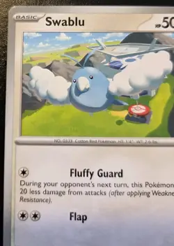 Swablu 169/197 Common Scarlet & Violet: Obsidian Flames Pokemon TCG - Image 2