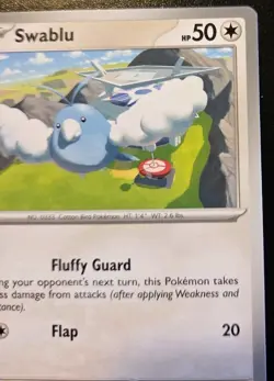 Swablu 169/197 Common Scarlet & Violet: Obsidian Flames Pokemon TCG - Image 3