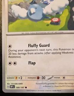 Swablu 169/197 Common Scarlet & Violet: Obsidian Flames Pokemon TCG - Image 4