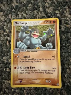Pokemon Machamp 9/92 Holo Rare EX Legend Maker 2006 LP/NM - Image 1