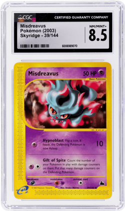 2003 Pokemon Skyridge Misdreavus #39 CGC 8.5 - Image 1