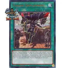 Yugioh! 1x Fusion Deployment RA02-EN065 Ultimate Rare 1st Ed NM - Image 1
