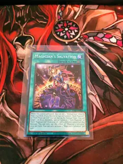 YUGIOH TCG MAGICIAN'S SALVATION RA01-EN068 PLATINUM SECRET 1ST EDITION - Image 1